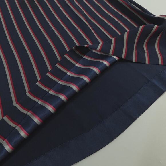 Vince Silk Top Womens Small Blue Striped Satin Capsule Minimalist - Picture 14 of 16